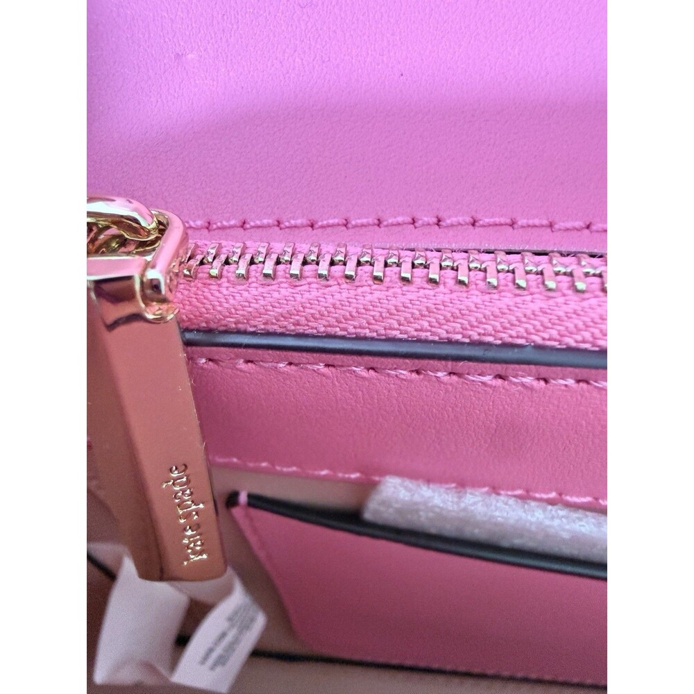 Kate Spade New York Nicola Twistlock Medium Heart Shoulder Bag Leather Crossbody - Picture 13 of 15